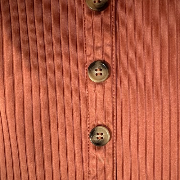 H&M large Rust Orange Ribbed One Piece bodysuit, EUC, one piece, casual - Picture 4 of 8